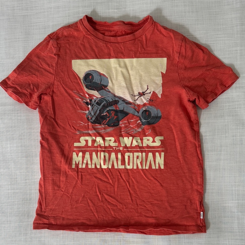 GAP Kids Red Star Wars Mandalorian Tee
